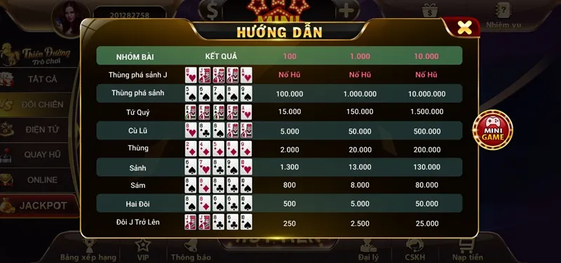 Tdtc phổ biến chi tiết về luật chơi mini poker